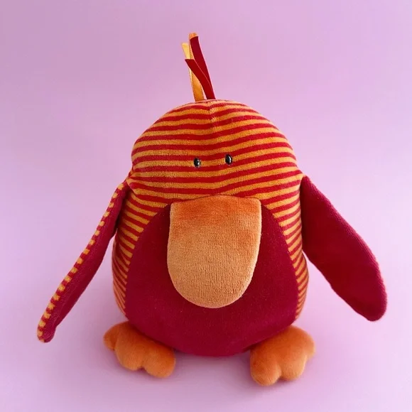 Retired UK Jellycat Beaky Bird Orange - Picture 8 of 11